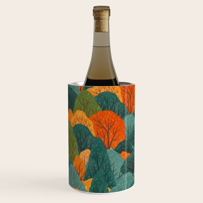Fall Trees Pattern Wine Chiller Gallery Image 2