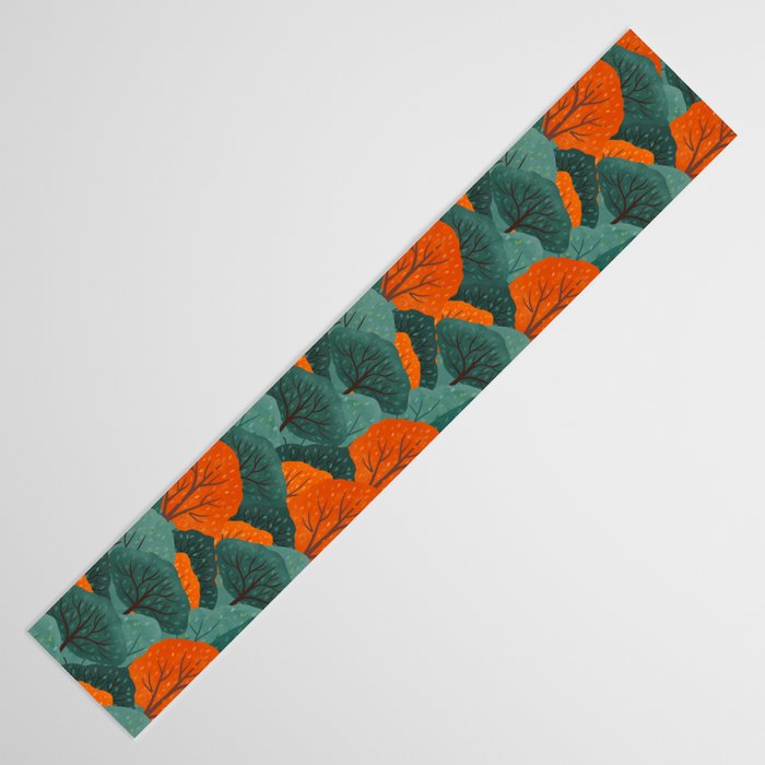 Fall Trees Pattern Table Runner Gallery Image 3