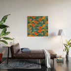 Fall Trees Pattern Wood Wall Art Gallery Image 2