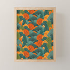 Fall Trees Pattern Mini Art Print Gallery Image 1