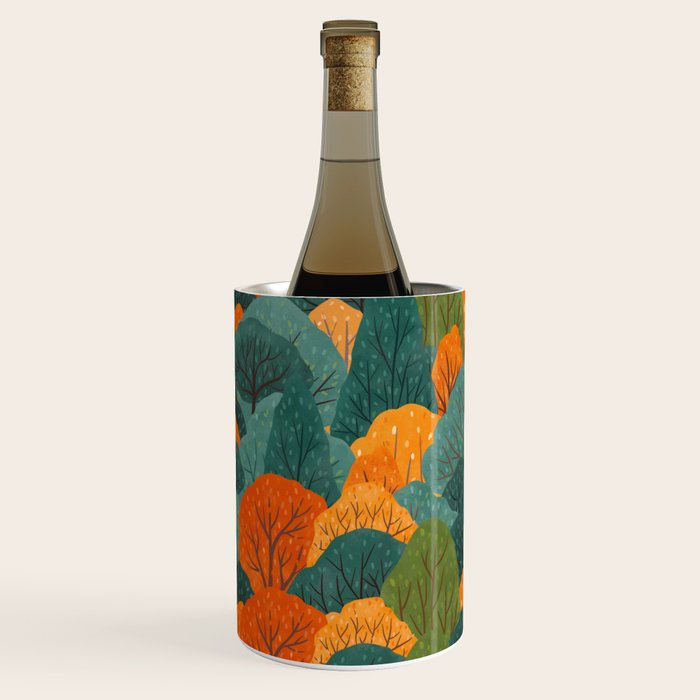 Fall Trees Pattern Wine Chiller Gallery Image 3