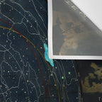 "Planetary System, Eclipse of the Sun, the Moon, the Zodiacal Light, Meteoric Shower" by Levi Walter Yaggi, 1887 Wall Tapestry Gallery Image 3
