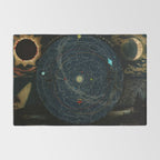 "Planetary System, Eclipse of the Sun, the Moon, the Zodiacal Light, Meteoric Shower" by Levi Walter Yaggi, 1887 Rug Gallery Image 2