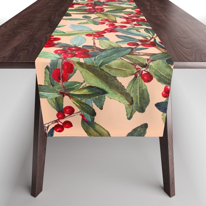 Red Chokeberry Table Runner Gallery Image 1
