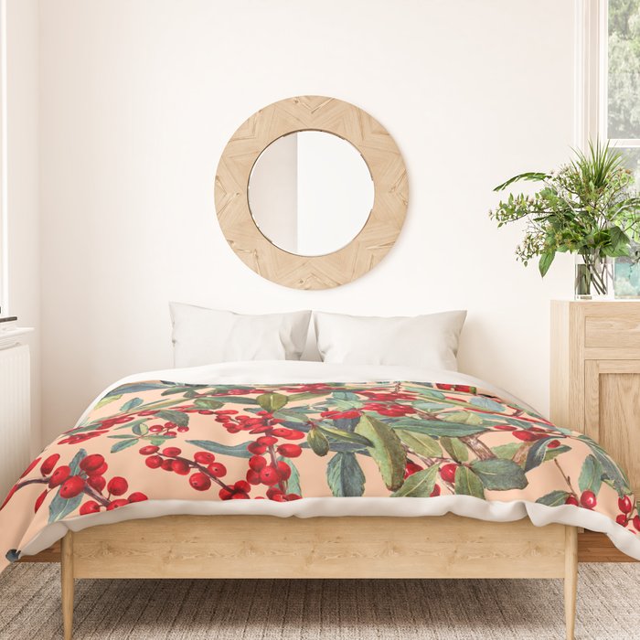 Red Chokeberry Duvet Cover Gallery Image 3