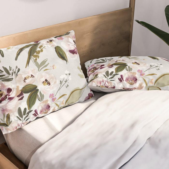 Heritage Bloom II Pillow Sham Gallery Image 2