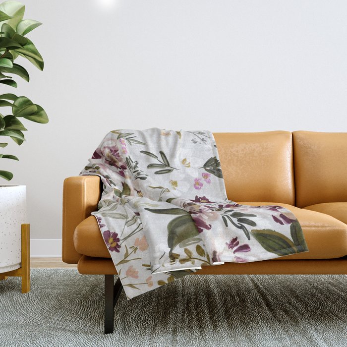 Heritage Bloom II Throw Blanket Gallery Image 1