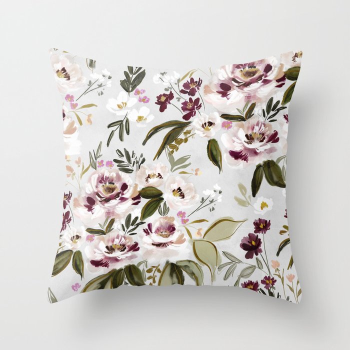 Heritage Bloom II Throw Pillow Gallery Image 1