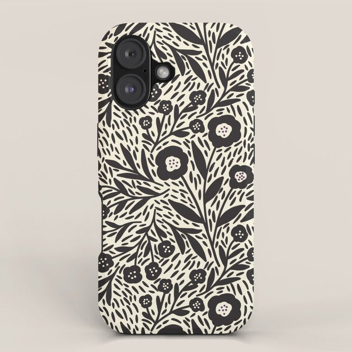 Botanical garden - Black and White iPhone Case Gallery Image 1