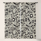 Botanical garden - Black and White Window Curtain Gallery Image 5