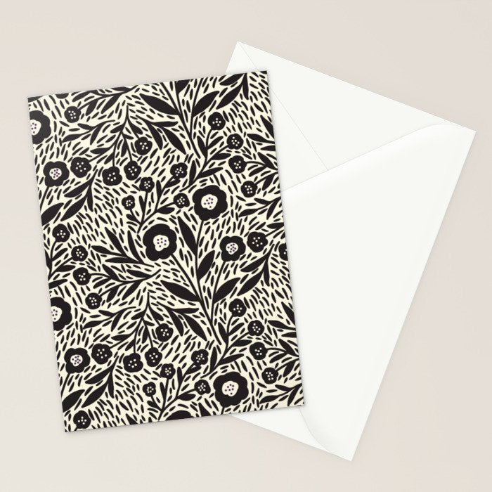 Botanical garden - Black and White Stationery Card Gallery Image 2