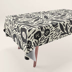 Botanical garden - Black and White Tablecloth Gallery Image 1