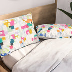 A Thousand Springs Blooming #2 Fun Colorful Abstract Painting by Ejaaz Haniff Pillow Sham Gallery Image 2