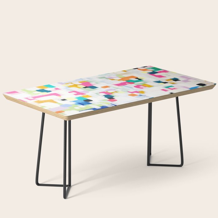 A Thousand Springs Blooming #2 Fun Colorful Abstract Painting by Ejaaz Haniff Coffee Table Gallery Image 1