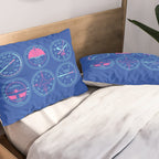 Aircraft Flight Instruments - 6 Pack Blue Pillow Sham Gallery Image 2