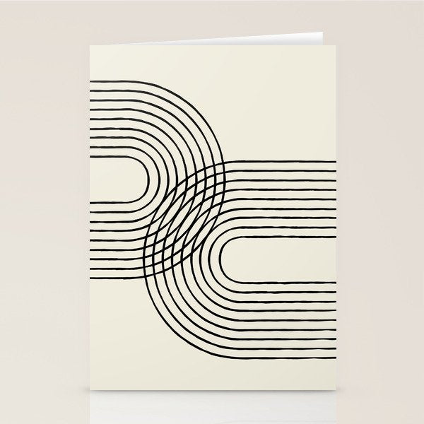 Arch duo 2 Mid century modern Stationery Card Gallery Image 1