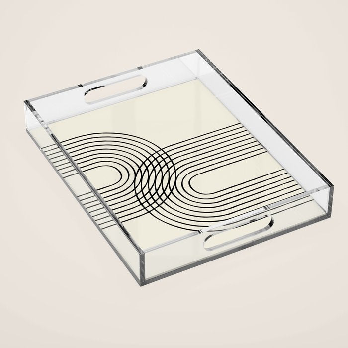 Arch duo 2 Mid century modern Acrylic Tray Gallery Image 1