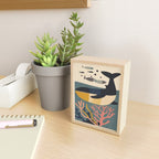 Drifting Whale Mini Art Print Gallery Image 2