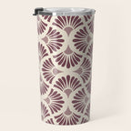 Vintage Fan Shell Pattern Travel Mug Gallery Image 3