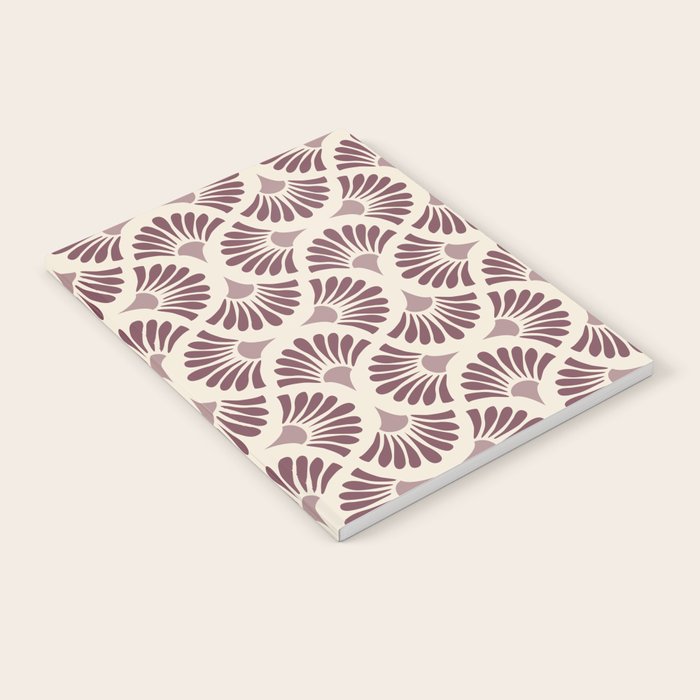 Vintage Fan Shell Pattern Notebook Gallery Image 2