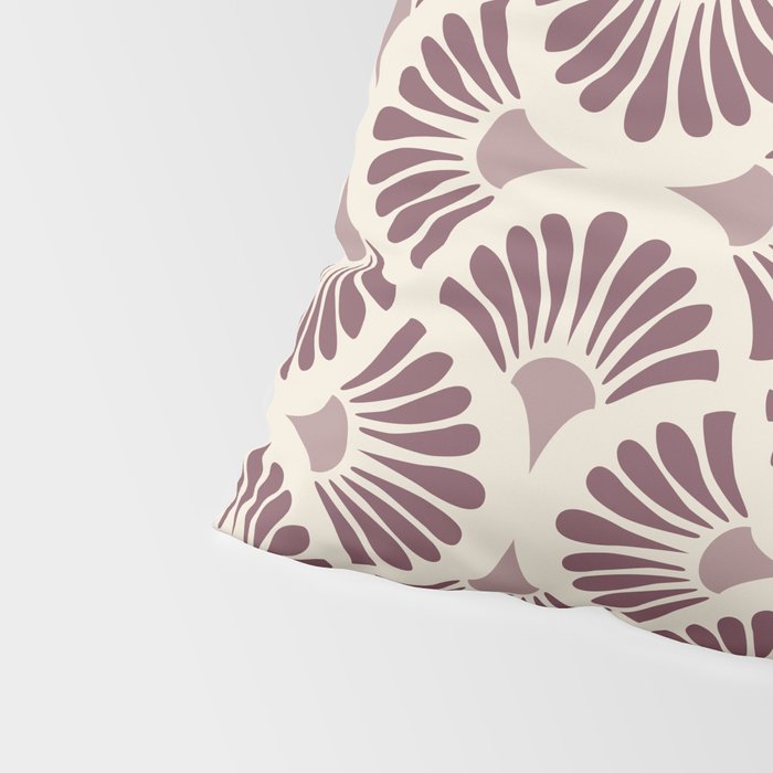 Vintage Fan Shell Pattern Pillow Sham Gallery Image 4