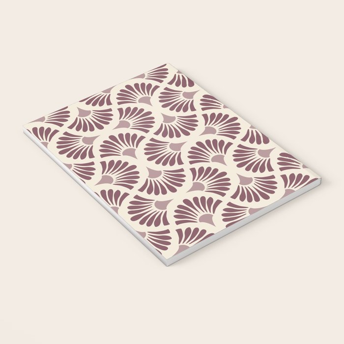 Vintage Fan Shell Pattern Notebook Gallery Image 3