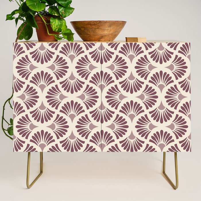 Vintage Fan Shell Pattern Credenza Gallery Image 1
