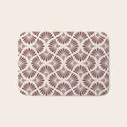 Vintage Fan Shell Pattern Bath Mat Gallery Image 1