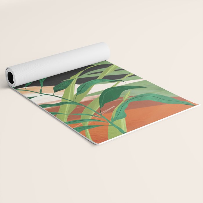 Abstract Art Tropical Garden 18 Yoga Mat Gallery Image 2