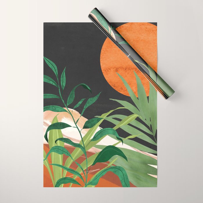 Abstract Art Tropical Garden 18 Wrapping Paper Gallery Image 1