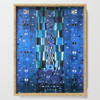 Gustav Klimt Stoclet Frieze, Blue Serving Tray Gallery Image 1