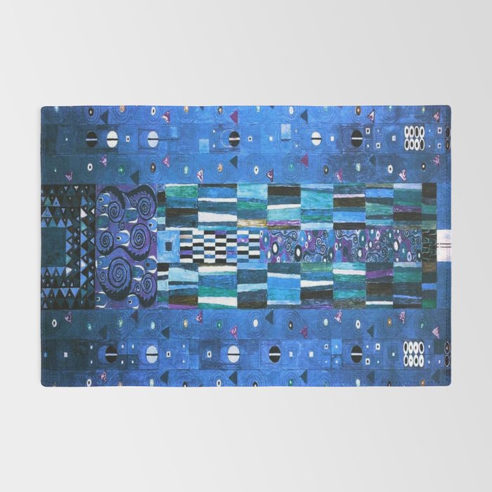 Gustav Klimt Stoclet Frieze, Blue Rug Gallery Image 2