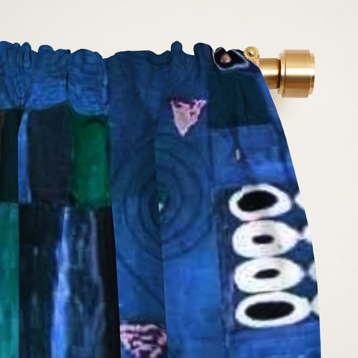 Gustav Klimt Stoclet Frieze, Blue Window Curtain Gallery Image 2