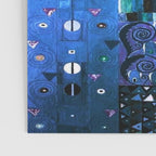 Gustav Klimt Stoclet Frieze, Blue Poster Gallery Image 3