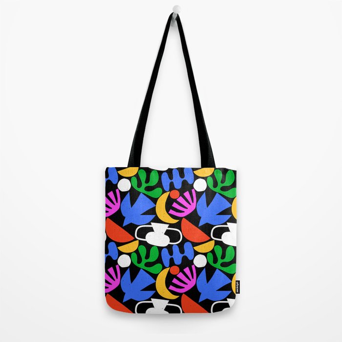 Colorful abstract organic shape art pattern  Tote Bag Gallery Image 2