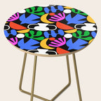 Colorful abstract organic shape art pattern  Side Table Gallery Image 2