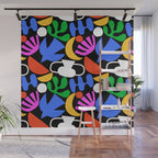 Colorful abstract organic shape art pattern  Wall Mural Gallery Image 1