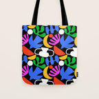 Colorful abstract organic shape art pattern  Tote Bag Gallery Image 1