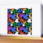 Colorful abstract organic shape art pattern  Wall Mural Gallery Image 2