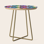 Colorful abstract organic shape art pattern  Side Table Gallery Image 1