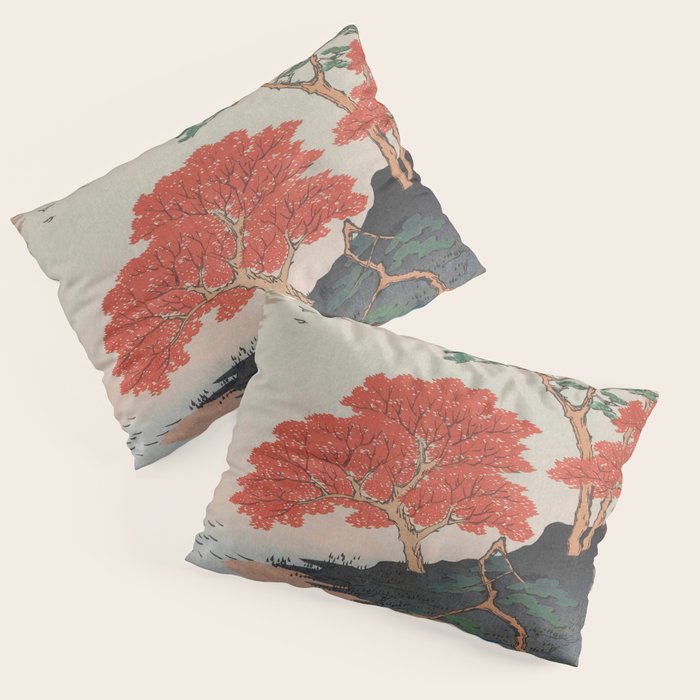 Inside Akiba Shrine Vintage Ukiyo-e Japanese Art Pillow Sham Gallery Image 1