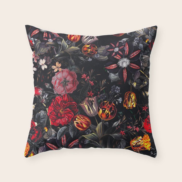 Witches Garden  Throw Pillow Gallery Image 1