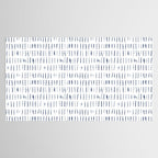 Blue indigo stripes over white shibori tie dye pattern Tablecloth Gallery Image 2