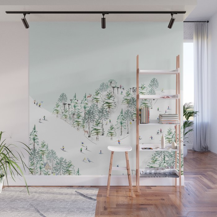 SKI Wall Mural Gallery Image 1