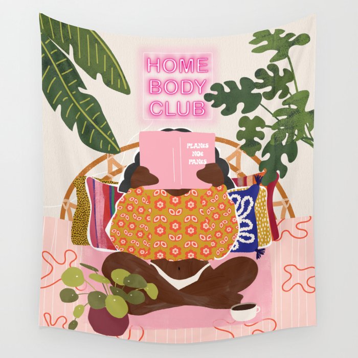 Homebody Woman Wall Tapestry Gallery Image 1