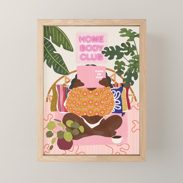 Homebody Woman Mini Art Print Gallery Image 1