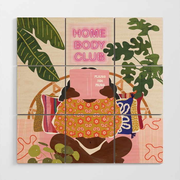 Homebody Woman Wood Wall Art Gallery Image 1