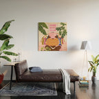 Homebody Woman Wood Wall Art Gallery Image 2