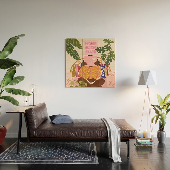 Homebody Woman Wood Wall Art Gallery Image 2