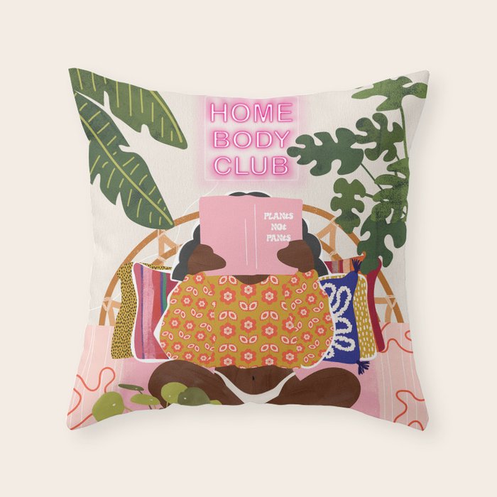 Homebody Woman Throw Pillow Gallery Image 6